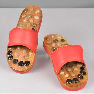 YogiMarg™ Stone Therapy Slippers (Red)